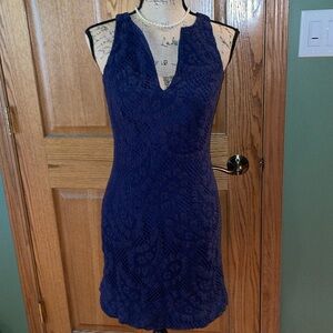 Lilly Pulitzer navy Augusta sleeveless lace shift dress sz4 woman’s summer dress